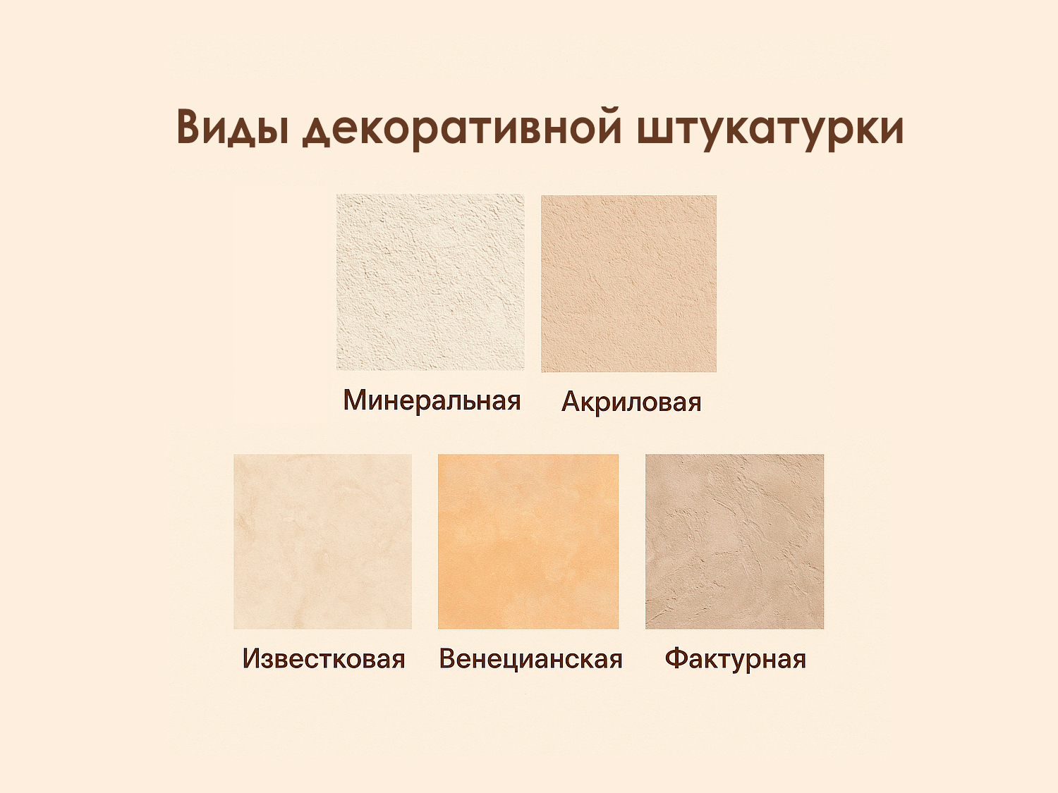 картинка виды декоративной штукатурки