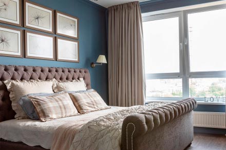 пример интерьера с краской Lanors Mons Eggshell