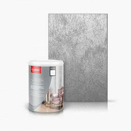 Декоративная краска Clavel «Sabbia Micro», Silver