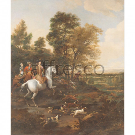 Фреска Affresco, Jan Wyck Hare Hunting