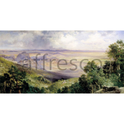 Фреска Affresco, Thomas Moran Valley of Cuernavaca