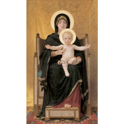 Фреска Affresco, William A. Bouguereau Virgin and Child