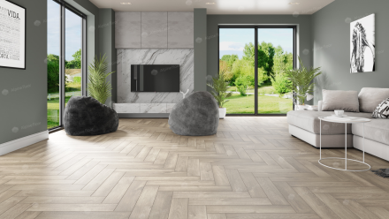 ПВХ-плитка Alpine Floor Parquet Premium «Дуб Натуральный Отбеленный», ECO 19-5 MC