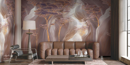 Фреска Applico Four «Мраморный каньон», OP 0071-Br2