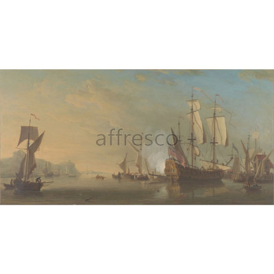 Фреска Affresco, Samuel Scott Shipping off Dover