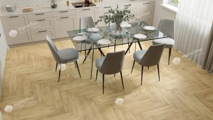 ПВХ-плитка Alpine Floor Parquet Premium «Дуб Ваниль Селект», ECO 19-3 MC
