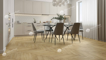 ПВХ-плитка Alpine Floor Parquet Premium «Дуб Ваниль Селект», ECO 19-3 MC