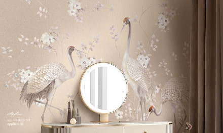 Фреска Applico Four «Журавли», OP VR.0070-Br1