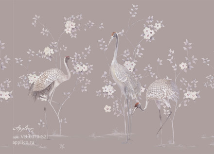 Фреска Applico Four «Журавли», OP VR.0070-S2