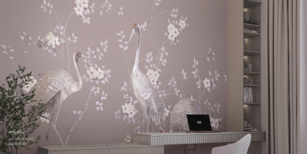 Фреска Applico Four «Журавли», OP VR.0070-S2