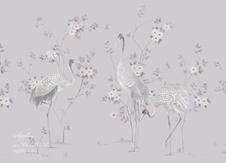 Фреска Applico Four «Журавли», OP VR.0070-S1