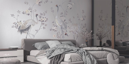 Фреска Applico Four «Журавли», OP VR.0070-S1