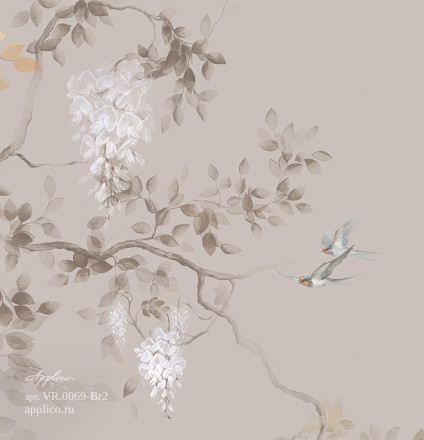 Фреска Applico Four «Цветение», OP VR.0069-Br2