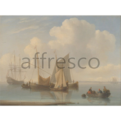 Фреска Affresco, William Anderson Dutch Sailing Vessels