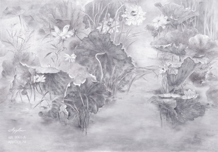 Фреска Applico Four «Восточная акварель», OP 0061-A