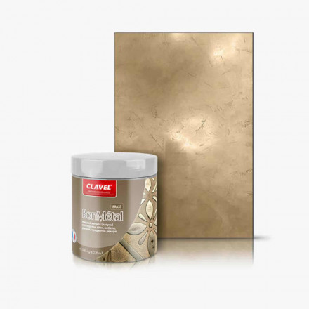 Декоративная штукатурка Clavel «Bonmetal», Brass (латунь)