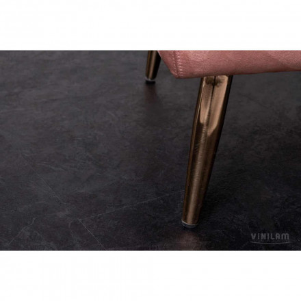 ПВХ-плитка Vinilam Ceramo Vinilam Stone «Сланцевый Чёрный», 61607