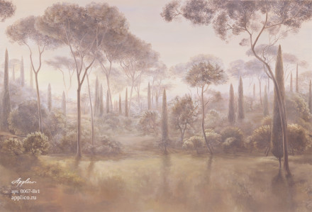 Фреска Applico Four «Кипарисы», OP 0067-Br1