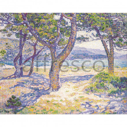 Фреска Affresco, Theo Van Rysselberghe The Mediterranean at Le Lavandou