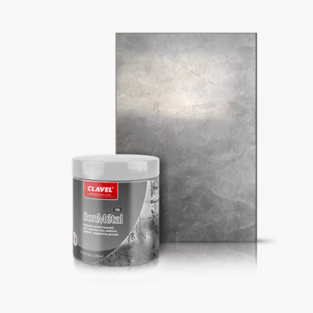 Декоративная штукатурка Clavel «Bonmetal», Tin (олово)