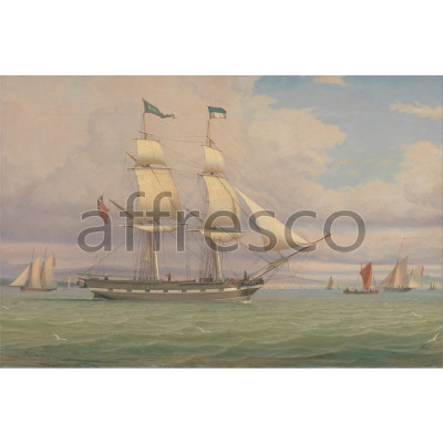 Фреска Affresco, William Clark The English Brig Norval before the Wind