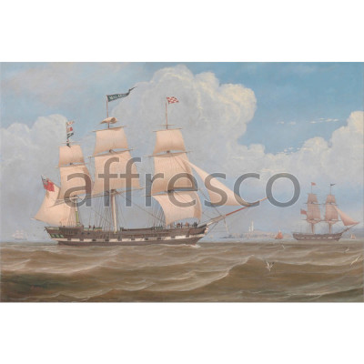 Фреска Affresco, William Clark The English Merchant Ship Malabar