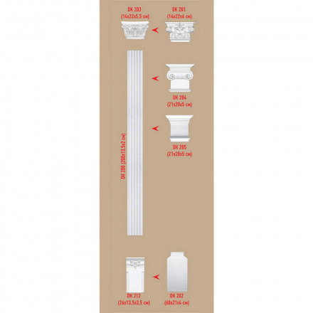 Пилястра Decomaster, DK-200