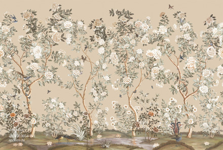 Фреска Applico Four «Сад шинуазри», VR.0054-Br1