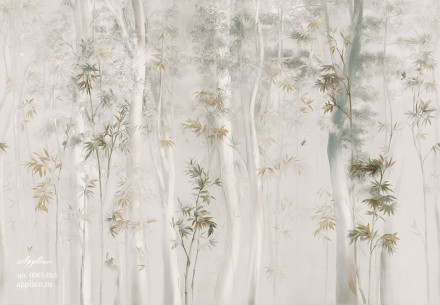 Фреска Applico Four «Бамбуковая роща», OP 0065-Br1
