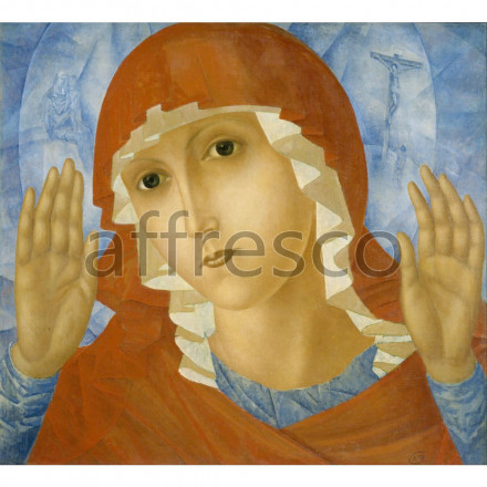 Фреска Affresco, Kuzma Petrov Vodkin The Mother of God of Tenderness Towards Evil Hearts