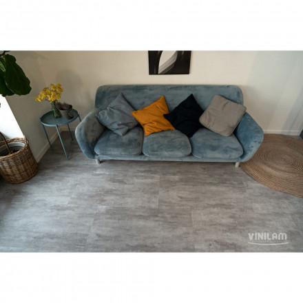 ПВХ-плитка Vinilam Ceramo Vinilam Stone «Цемент Светлый», 71614