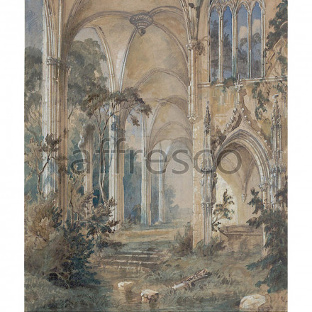 Фреска Affresco, Carl Blechen Gothic Church Ruin