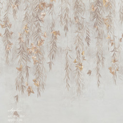 Фреска Applico Three «Бабочки в листве», 0045-Br2