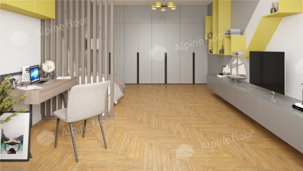 Ламинат Alpine Floor Herringbone 12 Pro «Ламинат Дуб Тулуза», LF106-04