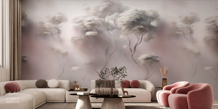Фреска Applico Four «Деревья в облаках», OP 0062-A