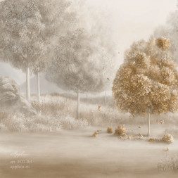 Фреска Applico Three «Древоцвет», 0031-Br1