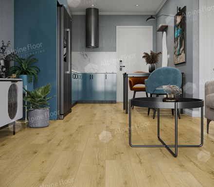 ПВХ-плитка Alpine Floor ECLIPSE SUPER MATT SPC «Умбра», ЕСО 21-7