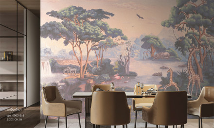 Фреска Applico Four «Саванна», OP 0063-Br1