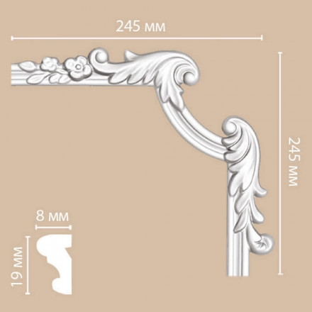 Угловой элемент Decomaster, 97100-3R