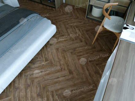 Ламинат Alpine Floor Herringbone 8 «Дуб Бордо», LF102-10