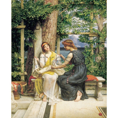 Фреска Affresco, Sir Edward J. Poynter Helena and Hermia