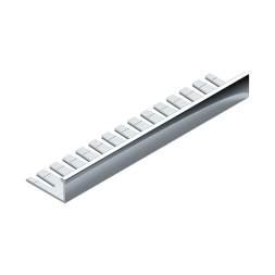 Профиль L-образный гибкий алюминий (8мм х 2.7м) (PV04) Neexy