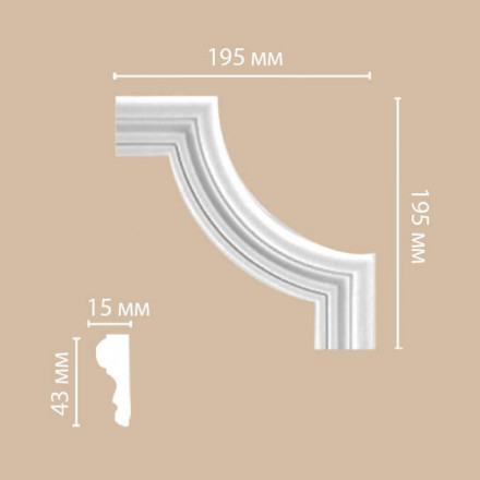 Угловой элемент Decomaster, 97154-2