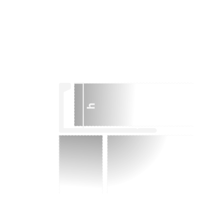 Профиль L-образный гибкий алюминий (10мм х 2.7м) (PV05) Neexy