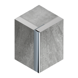 Профиль L-образный гибкий алюминий (10мм х 2.7м) (PV05) Neexy