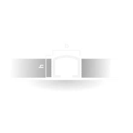 Профиль вставка алюминий (10мм X 8.2мм 2.7м) (PV104) Neexy