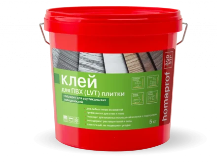 Клей Homakoll 850 для приклеивания ПВХ и LVT на стены и полы
