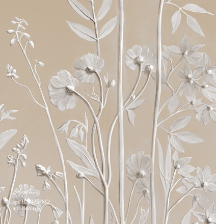 Фреска Applico Four «Ботанический барельеф», OP B 0075-M2