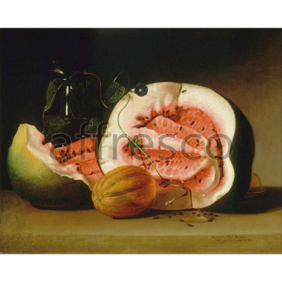 Фреска Affresco, Raphaelle Peale Melons and Morning Glories