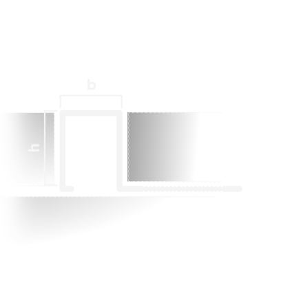  Профиль для плитки внешний P алюминий (10х10мм 2.7м) (PV31) Neexy